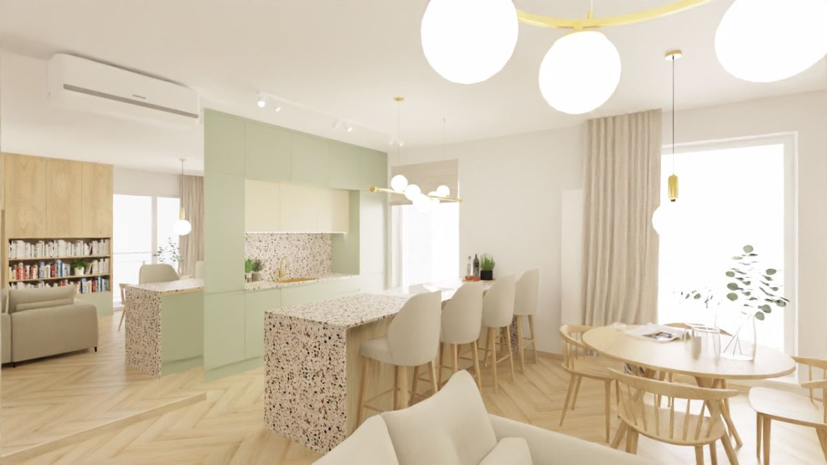 Apartament z widokiem na panoramę Warszawy